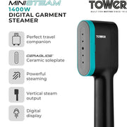 Tower Ceraglide Handheld Steamer 1400W Ceramic