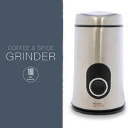 Lloytron 150W Coffee & Spice Grinder Steel
