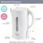 Load image into Gallery viewer, Quest Cordless Jug Kettle 1L White Overheat Protection