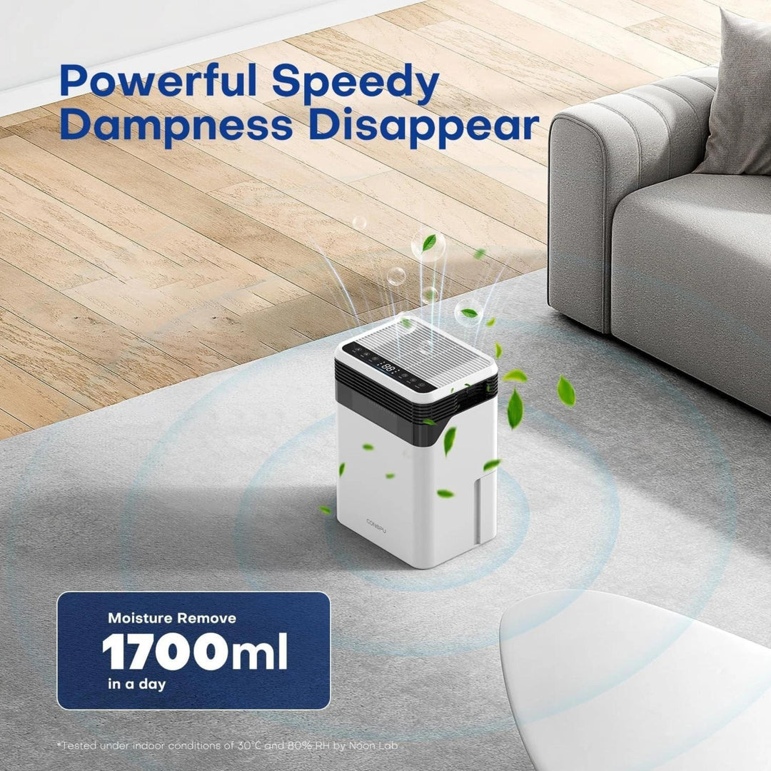 CONOPU Dehumidifier 3000ml Quiet 33dB Timer