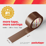 Load image into Gallery viewer, Brown Parcel Tape 6 Pack Strong Packing Tape
