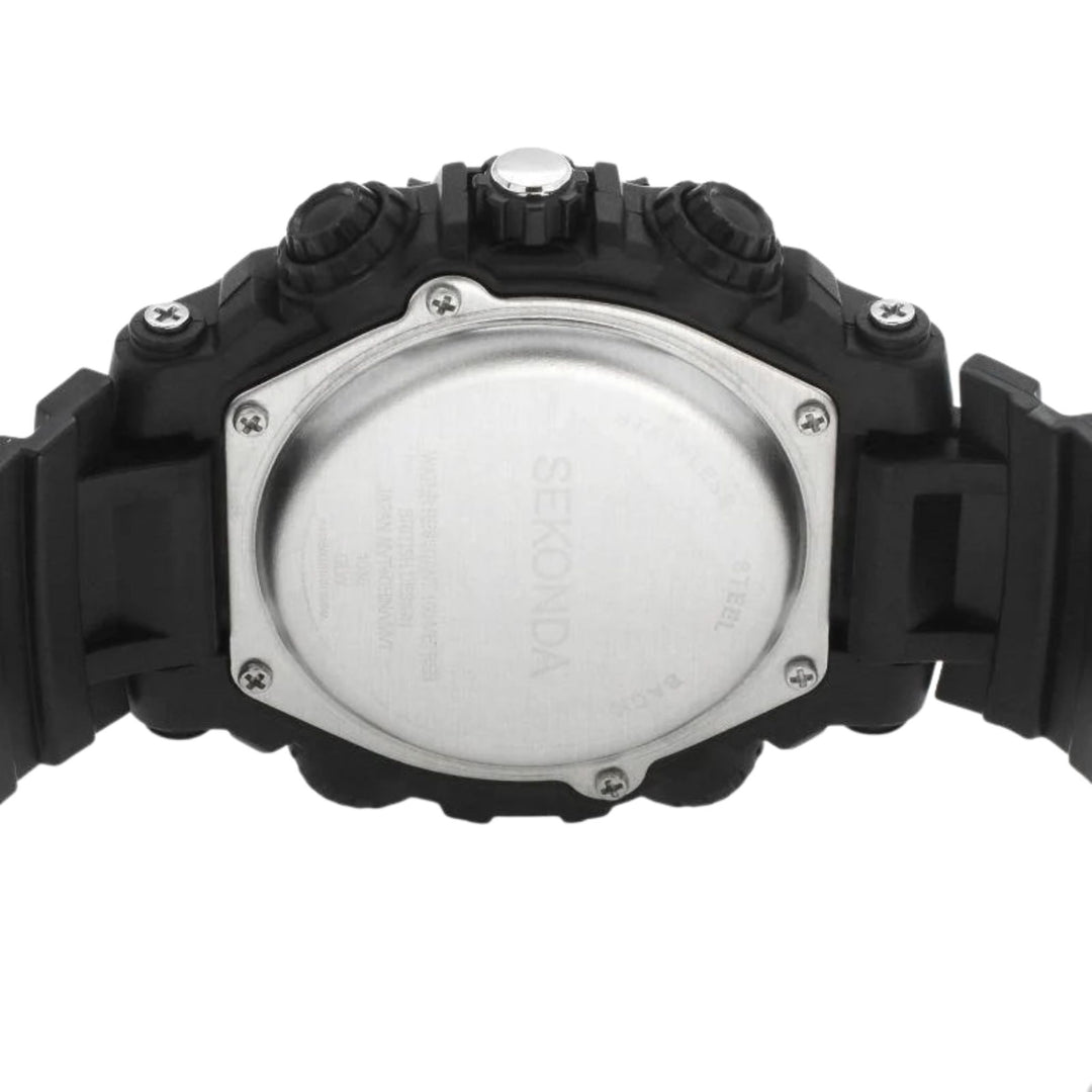 Sekonda Mens Chronograph Watch 100m Black Strap