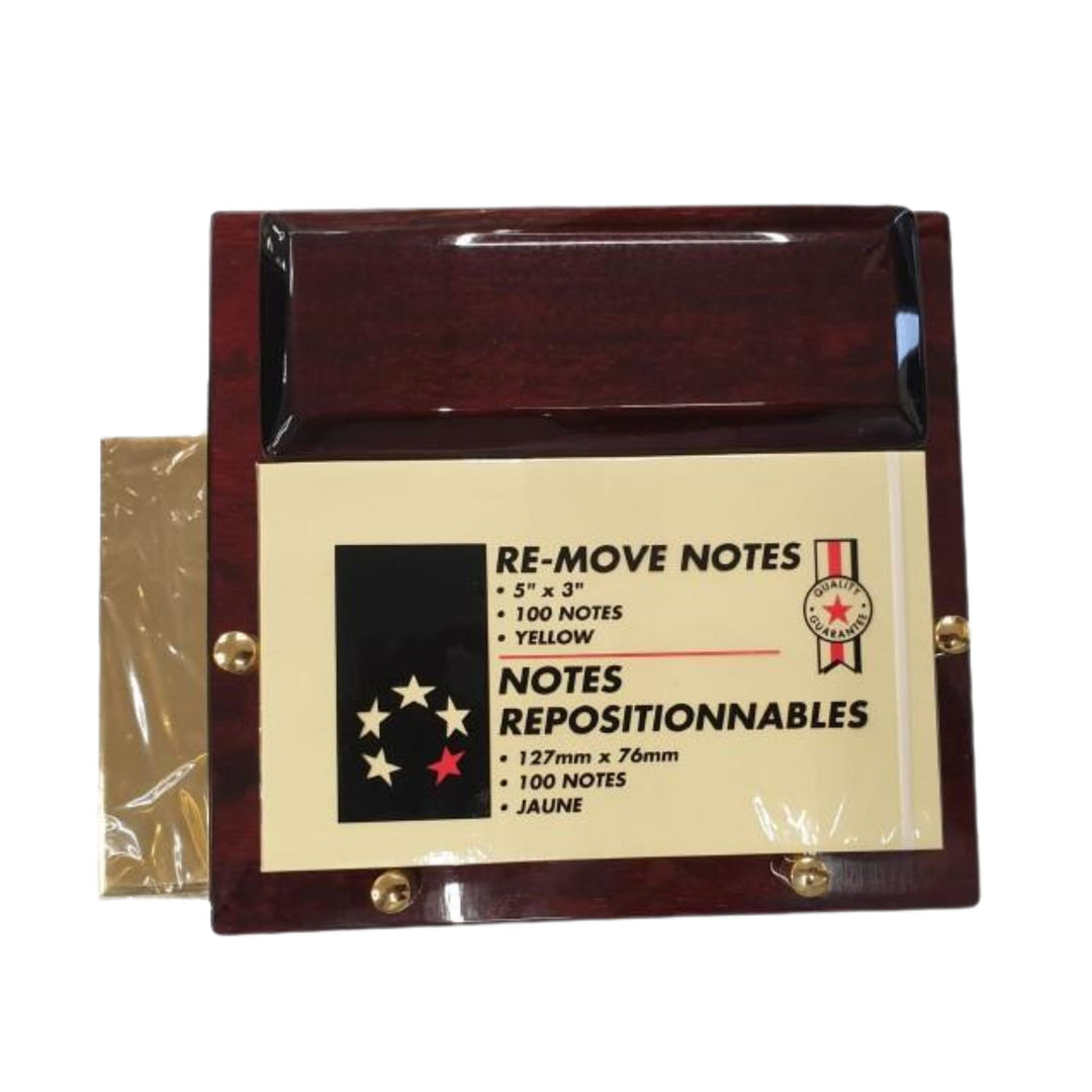 Miniture Desk Notepad Holder Gift Set Wood