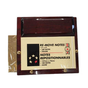 Miniture Desk Notepad Holder Gift Set Wood
