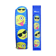 Ravel Kids Emoji Velcro Watch Blue Pink Quartz