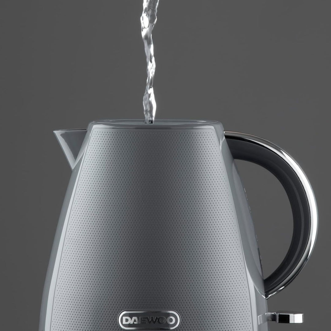 Daewoo Stirling 1.7L Pyramid Kettle 3000W Grey