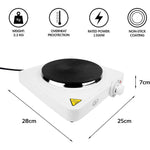 Load image into Gallery viewer, Quest Single Electric Hob 1500W 5 Settings White