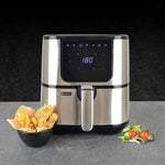 Load image into Gallery viewer, Healthkick 5.5L Family Air Fryer Black Stainless Steel
