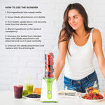 Load image into Gallery viewer, Quest Personal Blender BPA Free 600ml Green White