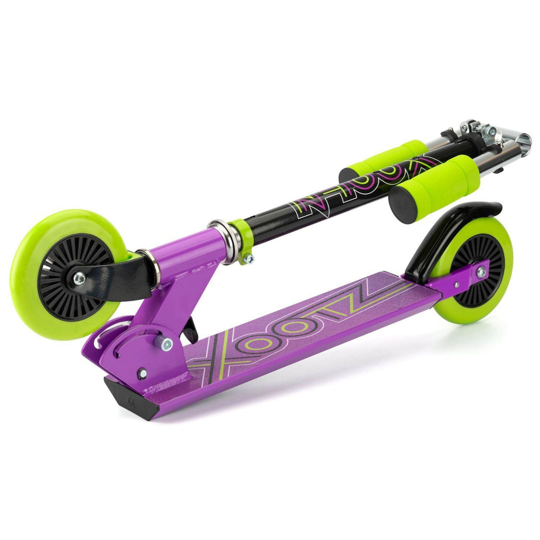 Xootz Kids Folding Kick Scooter Adjustable Purple