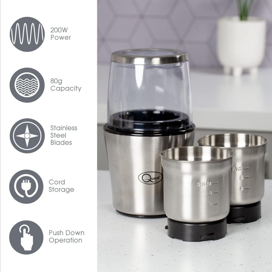 Quest Compact Electric Grinder 200W 80g
