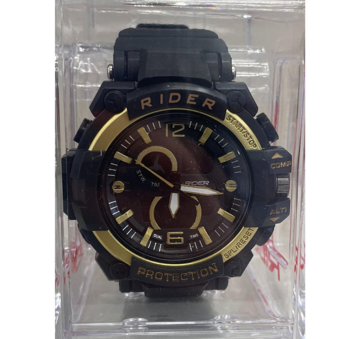 Rider Mens Dual Time Digital Sport Watch LED