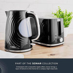 Load image into Gallery viewer, Tower Sonar Kettle 1.7L 3000W Blue LED Black