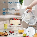 Load image into Gallery viewer, Gaberlee Glass Kettle 1.7L 2200W Blue LED White
