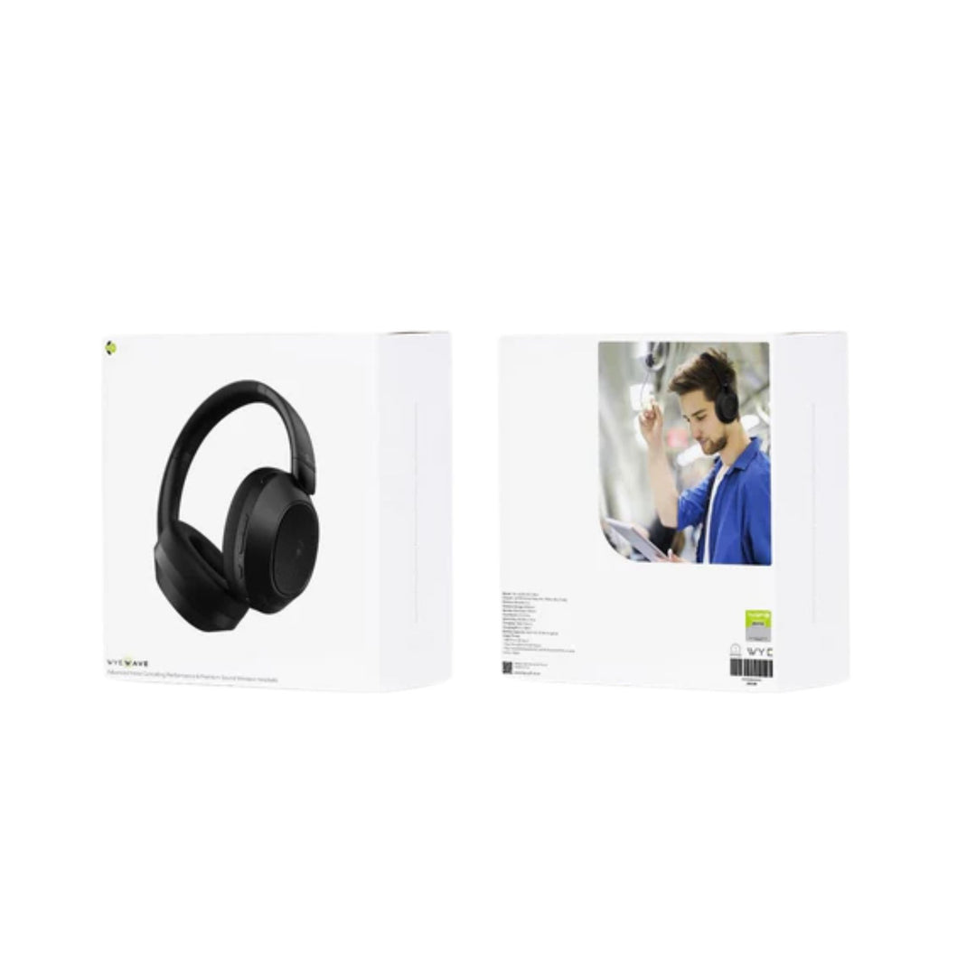 Wyewave ANC Wireless Headphones 60Hr USB-C Black