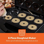 Load image into Gallery viewer, Geepas Doughnut Maker 750W 8pc Non Stick Black