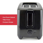 Load image into Gallery viewer, Kitchen Perfected 2 Slice Wide Slot Toaster Black