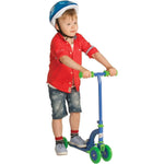 Load image into Gallery viewer, Ozbozz My First Folding Scooter Blue 4-3-2 Wheel