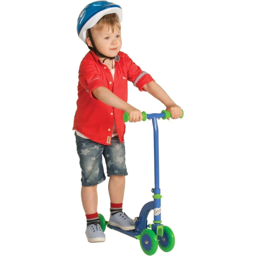 Ozbozz My First Folding Scooter Blue 4-3-2 Wheel