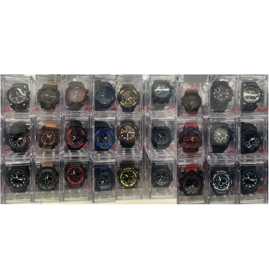 Rider Mens Dual Time Digital Sport Watch LED