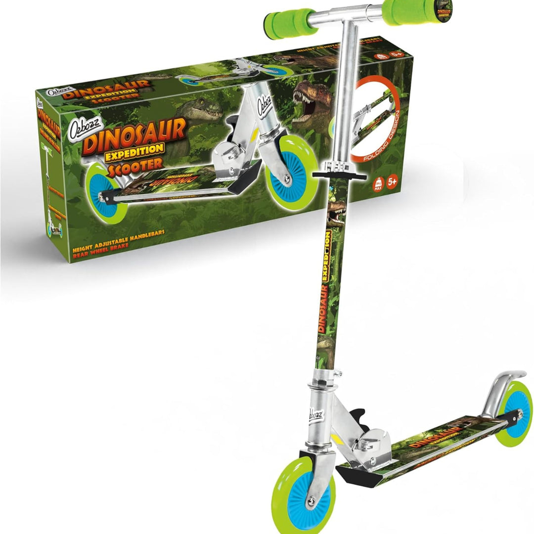 Ozbozz Dinosaur 2 Wheel Scooter Foldable Kids