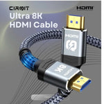 Load image into Gallery viewer, CIRQIT HDMI 2.1 Cable 2m 8K 48Gbps Nylon Braided