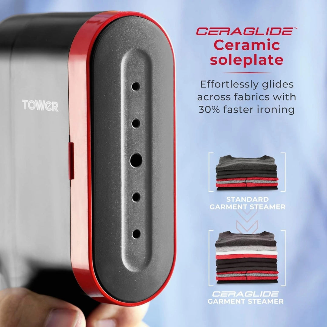 Tower Ministeam Digital Garment Steamer 1400W Red