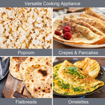 Load image into Gallery viewer, Quest 2 in 1 Popcorn Crepe Pancake Maker Non Stick
