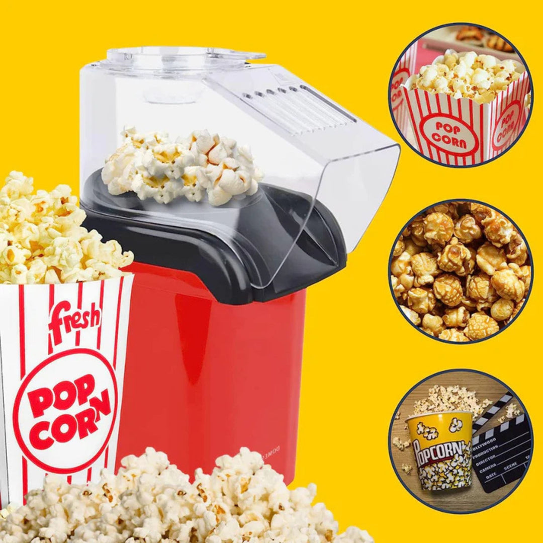 Domestic King 1200W Hot Air Popcorn Maker Black