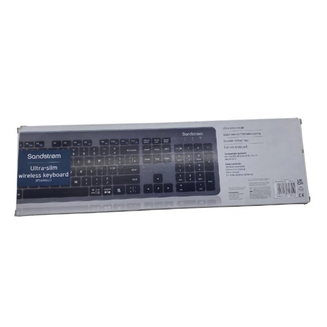 Sandstrom Ultra-Slim Wireless Keyboard Black Grey