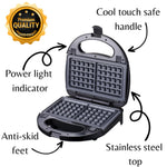 Load image into Gallery viewer, Domestic King 3 in 1 Snack Sandwich Maker 750W Black