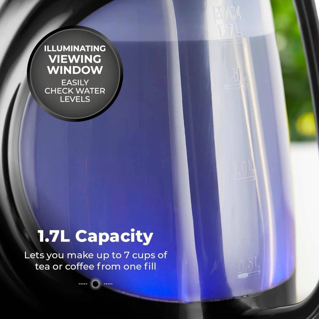 Tower Sonar Kettle 1.7L 3000W Blue LED Black