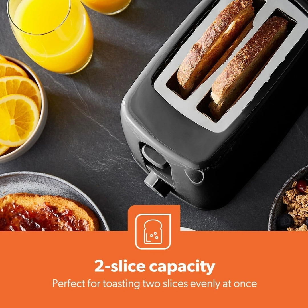Geepas 2 Slice Toaster 650W 6 Levels Black
