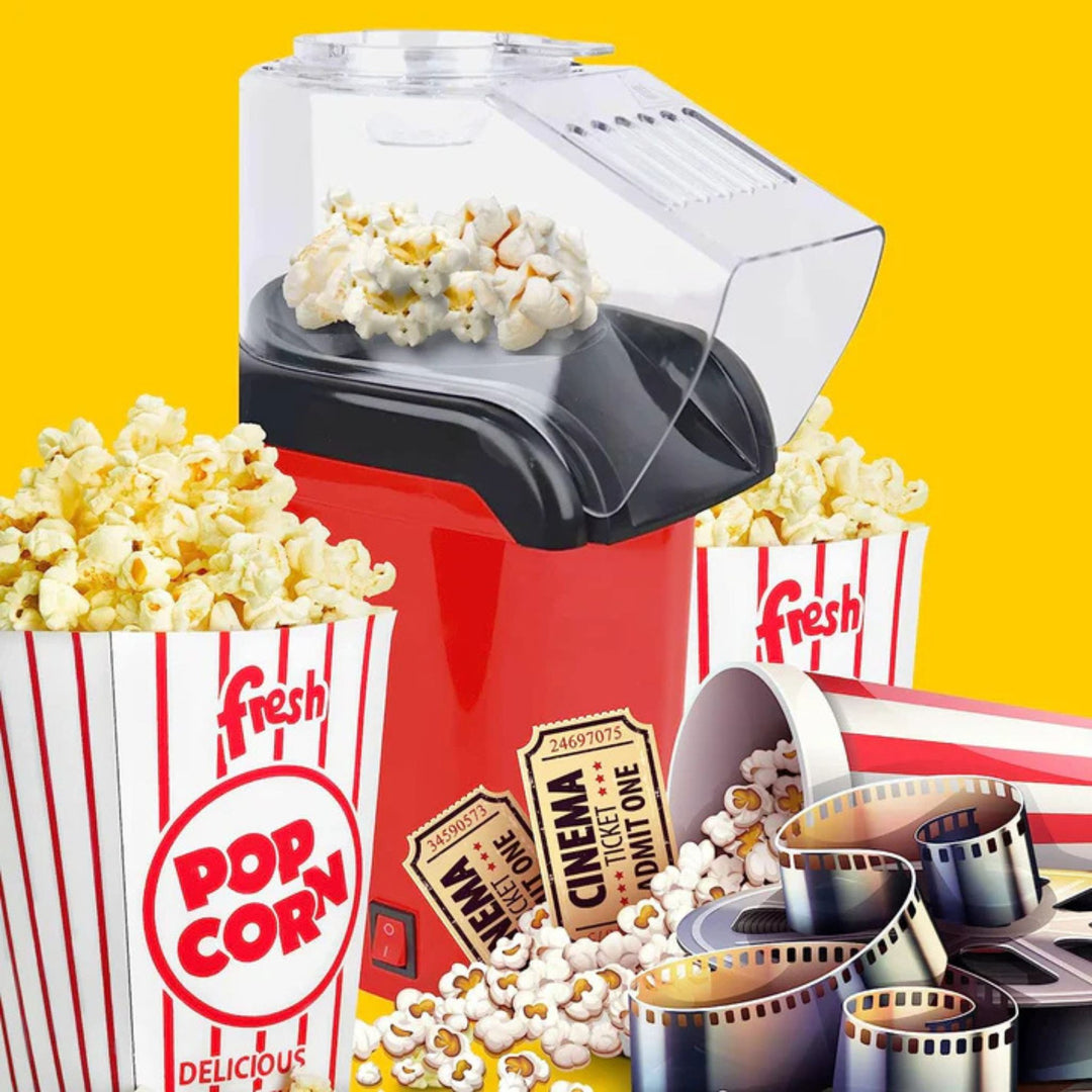 Domestic King 1200W Hot Air Popcorn Maker Black