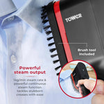 Load image into Gallery viewer, Tower Ministeam Digital Garment Steamer 1400W Red