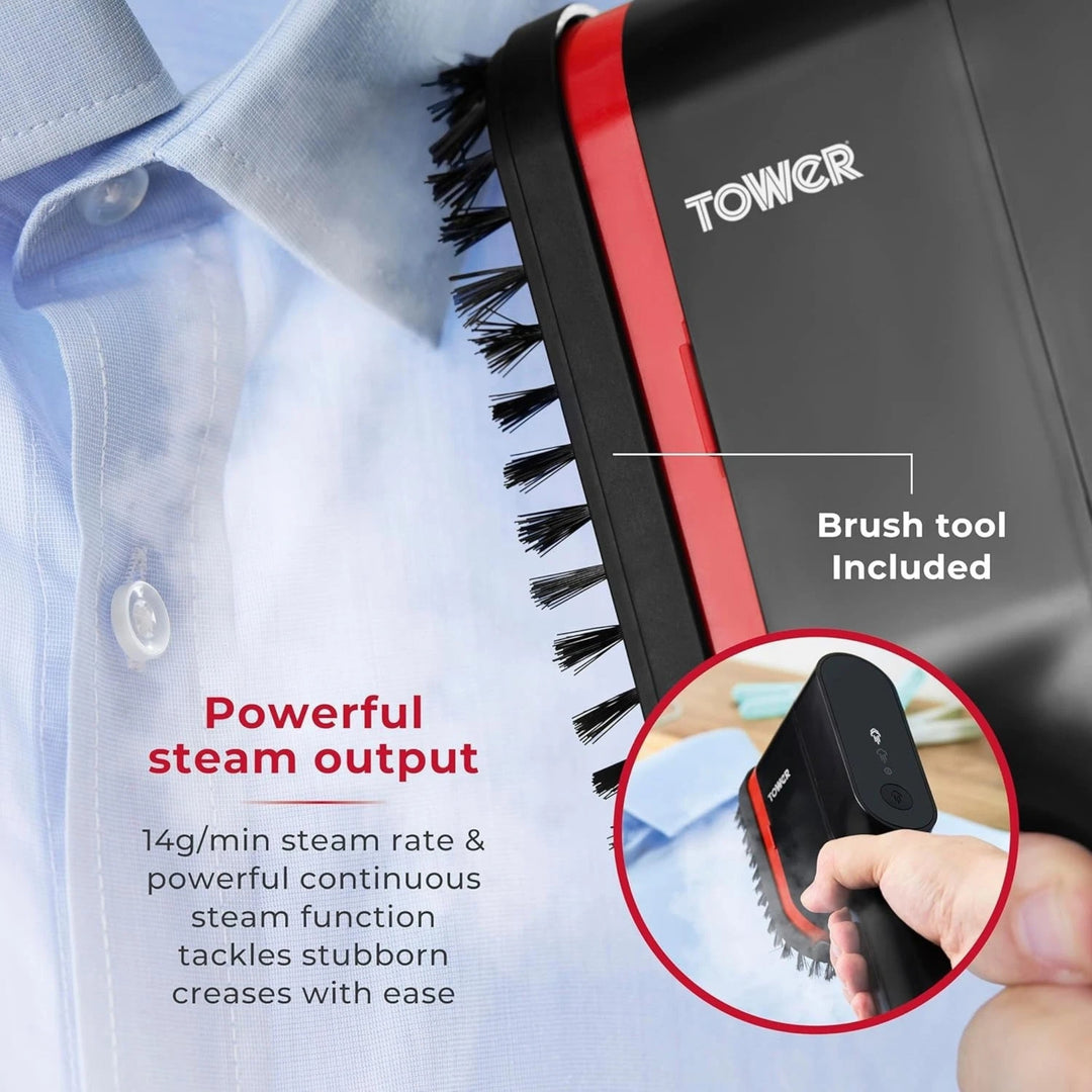 Tower Ministeam Digital Garment Steamer 1400W Red