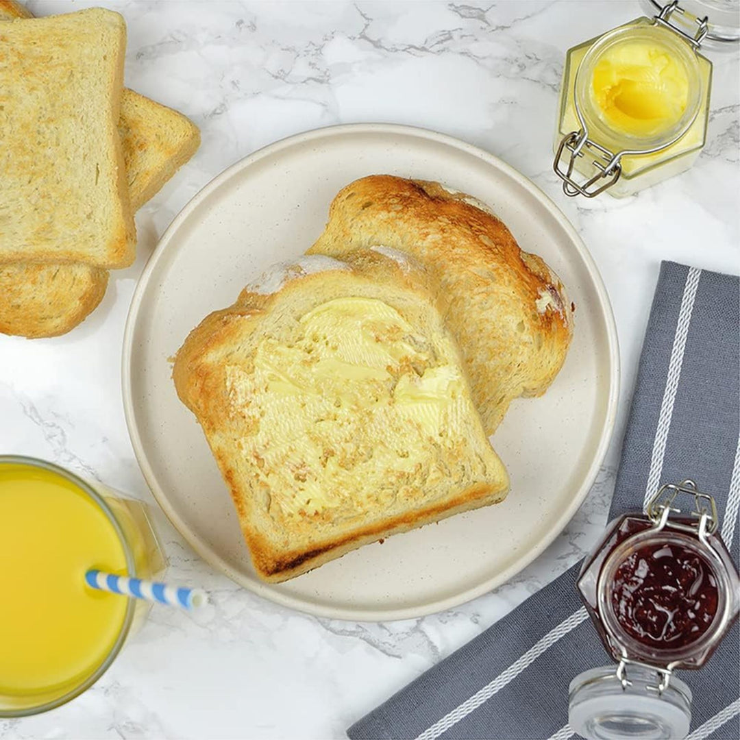 KitchenPerfected 4 Slice Wide Slot Toaster Cream
