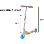 Load image into Gallery viewer, Ozbozz Tie Dye Scooter Flashing Wheels Rainbow Age 5+