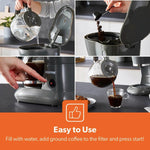 Load image into Gallery viewer, Geepas Filter Coffee Maker 1.5L Grey Fast Brew