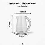 Load image into Gallery viewer, Tower Solitaire Kettle 1.5L 3kW White Chrome