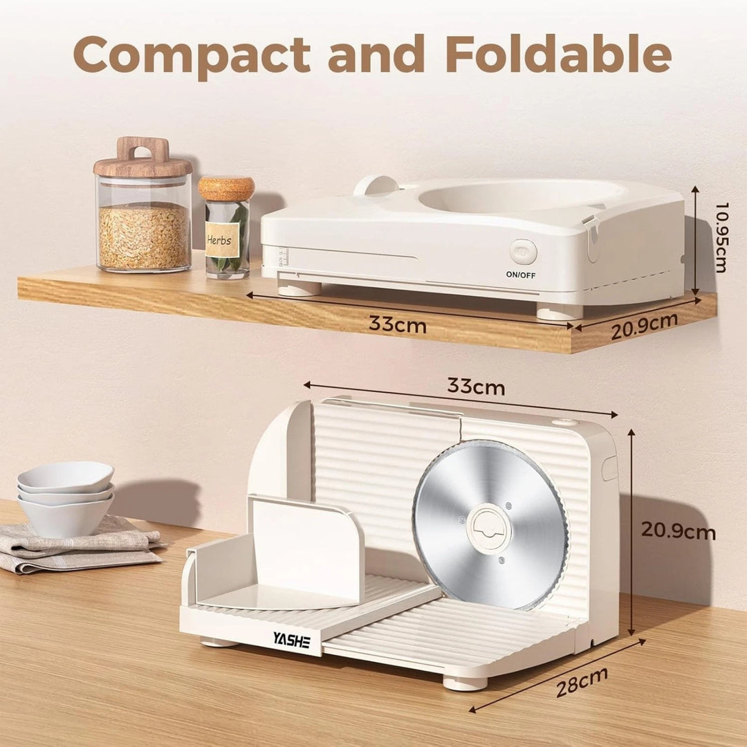 YASHE Electric Food Slicer 180W 17cm Blade