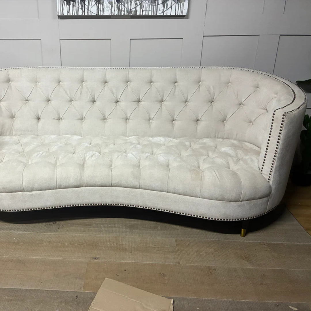 Georgian Tufted Sofa Curved Back RRP £3699