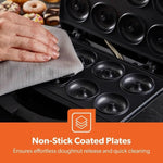 Load image into Gallery viewer, Geepas Doughnut Maker 750W 8pc Non Stick Black