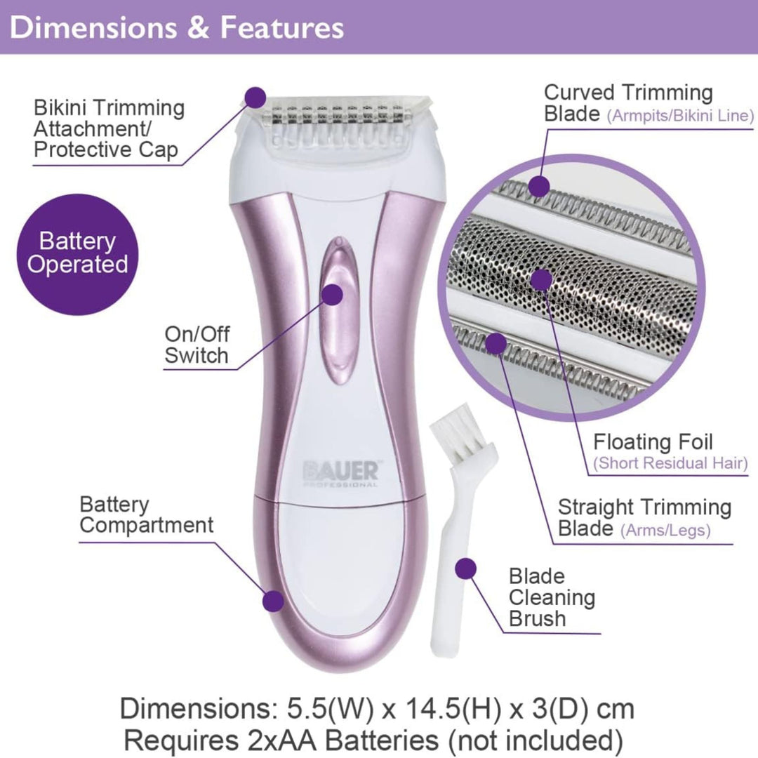 Bauer Soft & Smooth Ladies Foil Shaver Bikini Trimmer