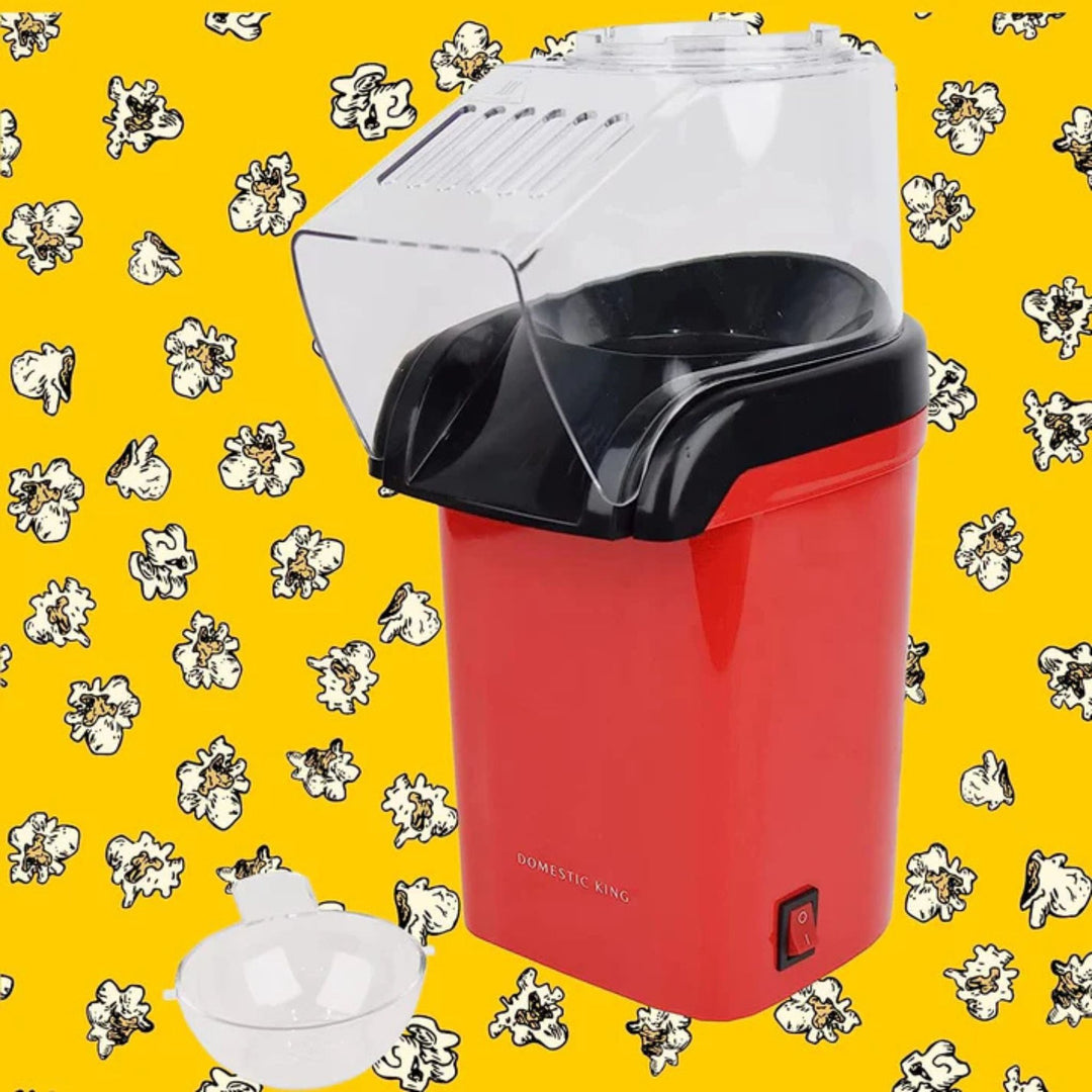 Domestic King 1200W Hot Air Popcorn Maker Black