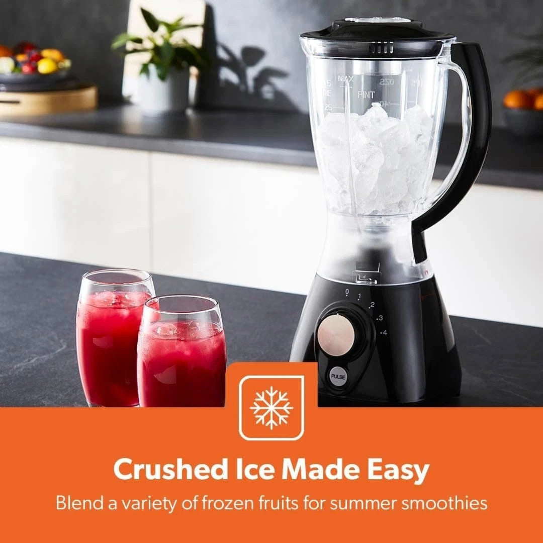 Geepas 2-in-1 Blender Smoothie Maker 550W Black