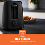 Load image into Gallery viewer, Geepas 2 Slice Toaster 650W 6 Levels Black
