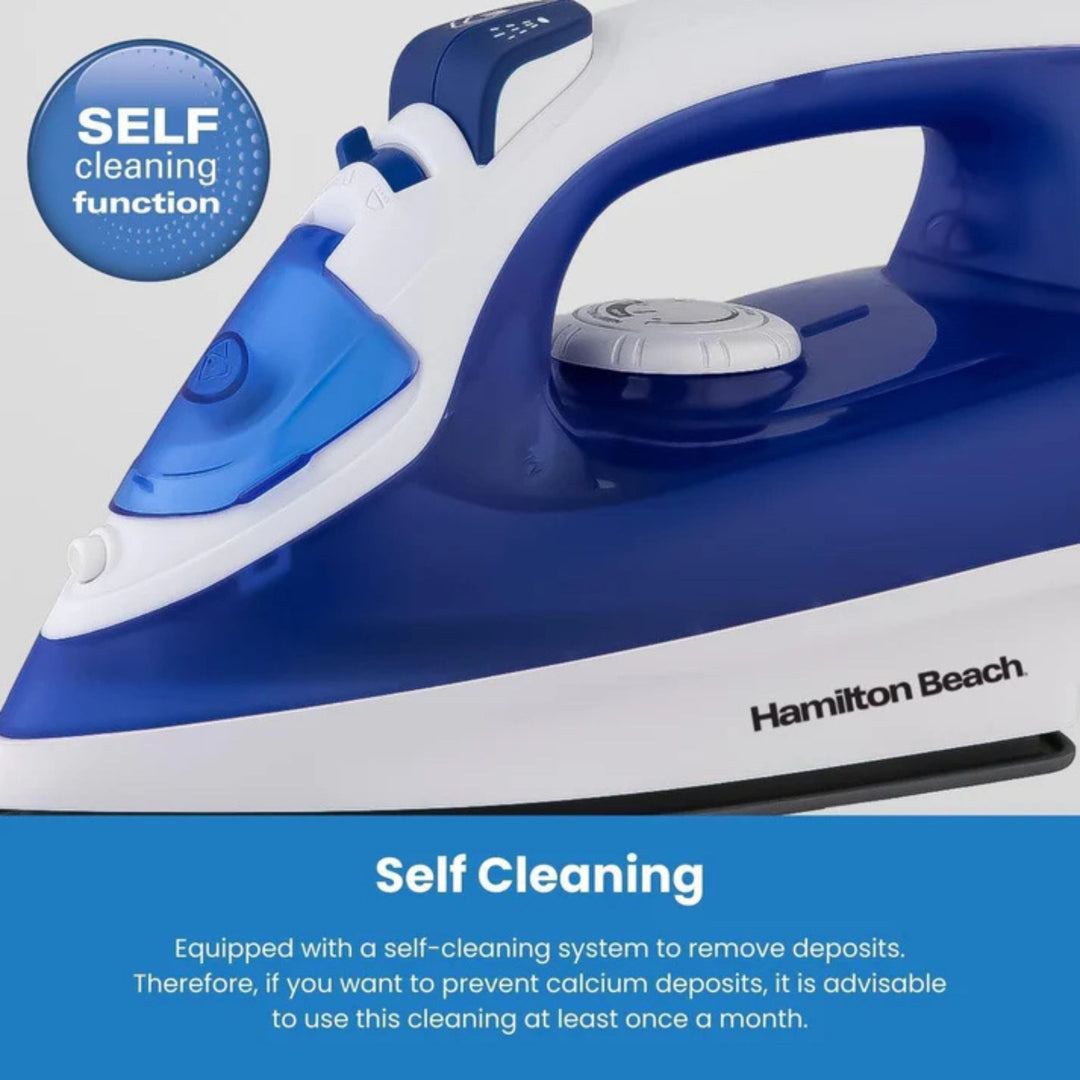Hamilton Beach SteamMax 2200W Ceramic Steam Iron Blue