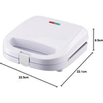 Load image into Gallery viewer, Domestic King 2 Slice Sandwich Maker 750W White