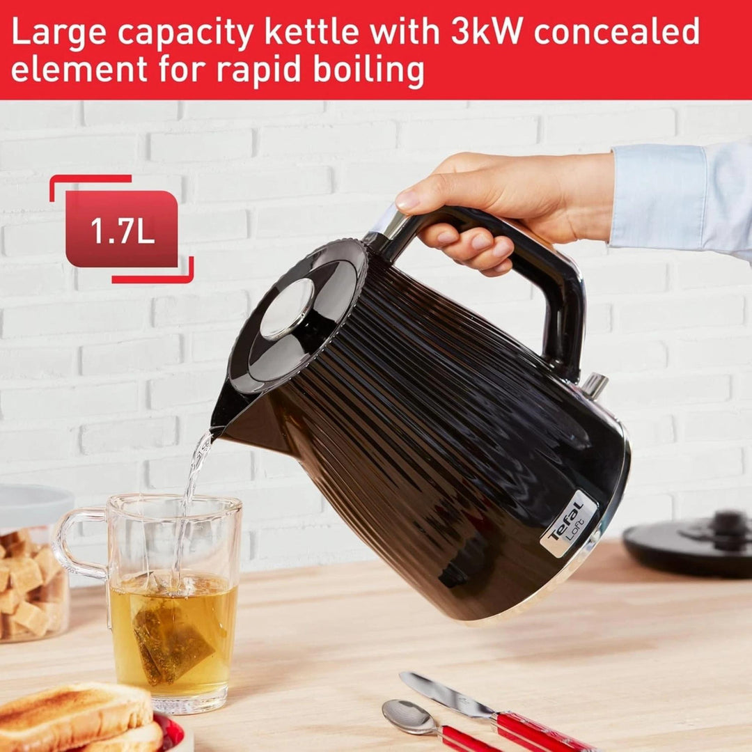Tefal Loft Cordless Kettle 1.7L 3000W Black